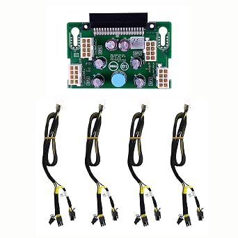 New GPU Power Supply Expansion Board & 4X Cables Compatible with Dell Poweredge T620 T630 T640 Server X7C1K DRXPD