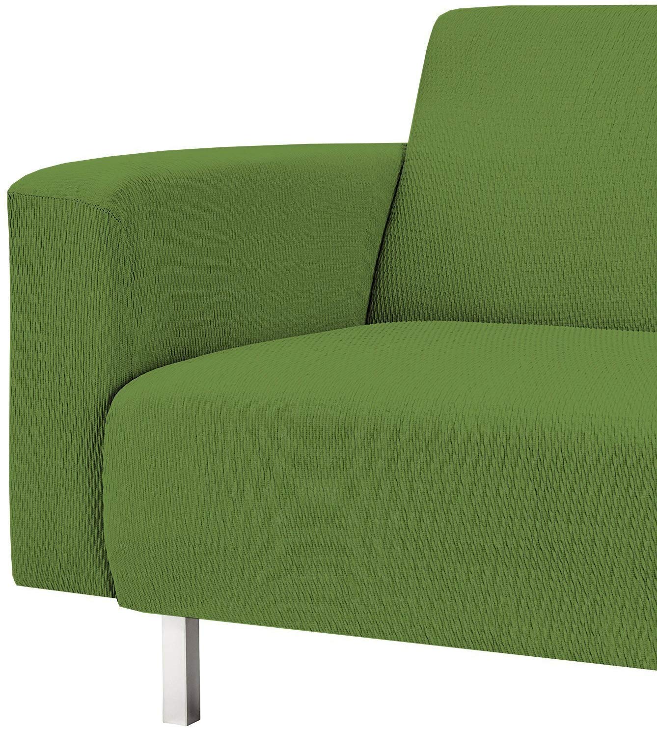 Martina Home Tunez Elastischer Sofabezug, Stoff, Grün, 3-Sitzer (170 bis 220 cm)