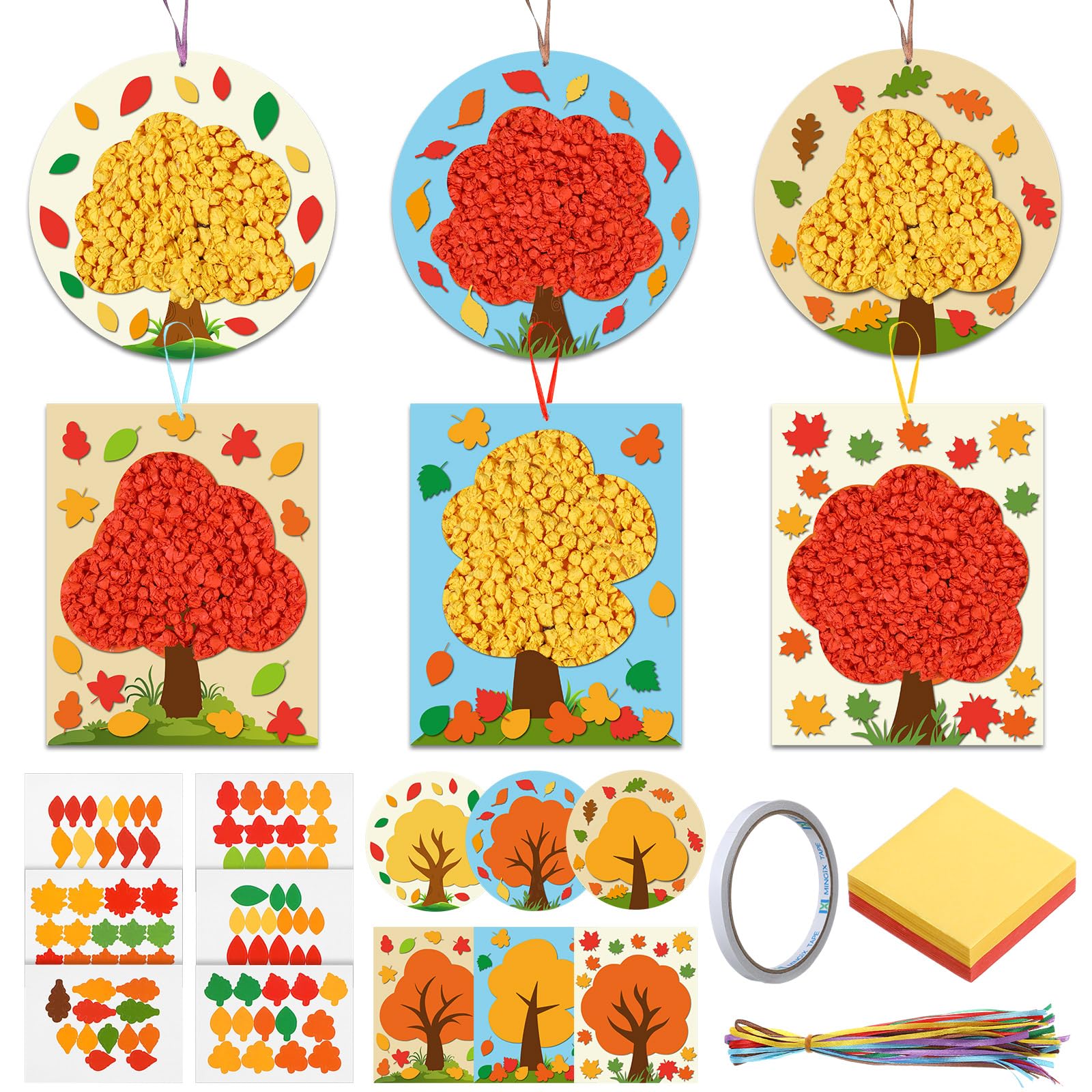 Fall Craft Janlaugh 30 Sets Spring Tree Craft Kit For Kids Make Your ...