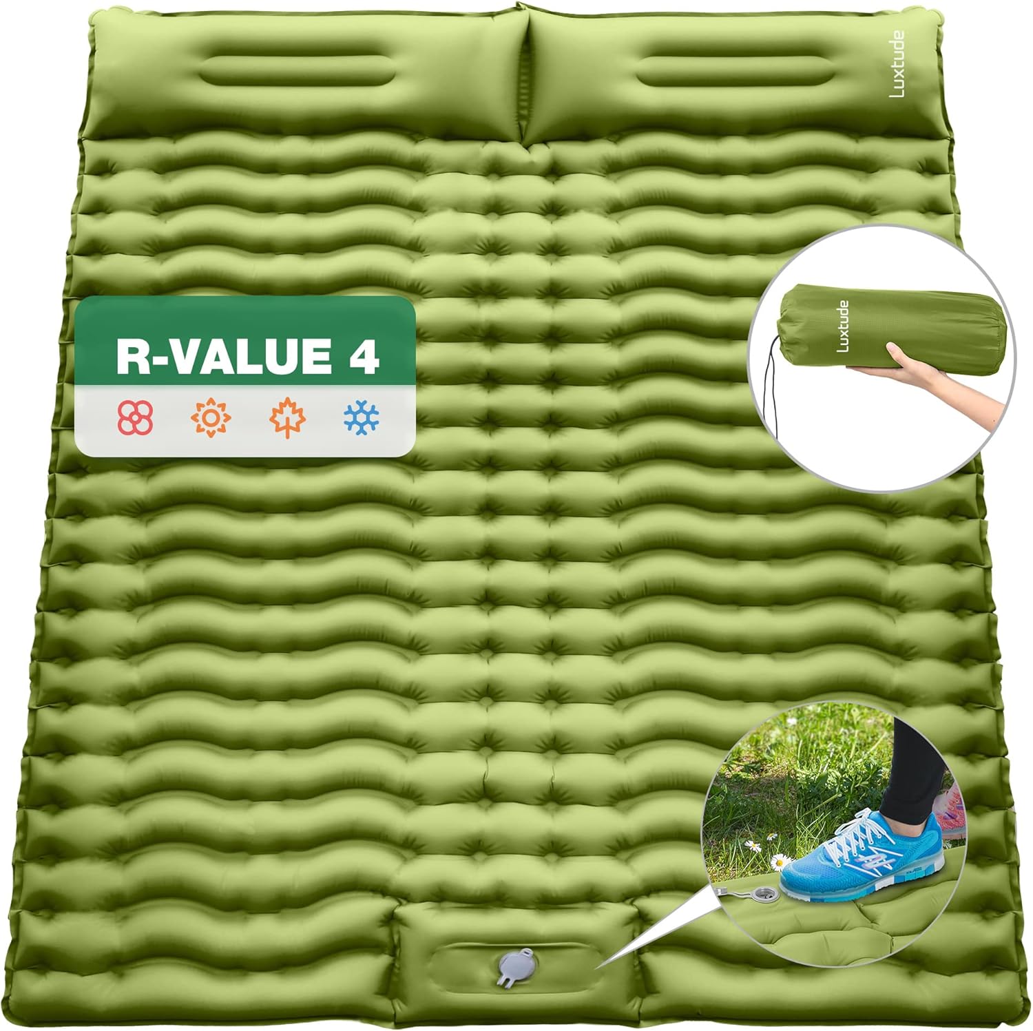 Amazon Luxtude Sleeping Pad For Camping 4 Thick Queen Camping Amazon Luxtude Sleeping Pad For Camping 4 Thick Queen Camping