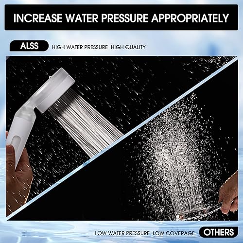 Miniatura 7 de Cabezal de ducha filtrado desmontable con filtro de agua dura de mano, cabezal de ducha de hidroducha con filtros, cabezales de ducha de alta