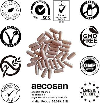 Digestive Enzymes. 180 Vegan Capsules for a 6 Month Cure. Amylase protease lactase lipase cellulase bromelain and papain. Made by HIVITAL