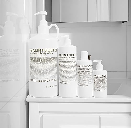 Miniatura 2 de Malin + Goetz Gel de baño para manos y cuerpo, 128 onzas líquidas, gel de baño natural para hombres y mujeres para todo tipo de piel, gel limpiador