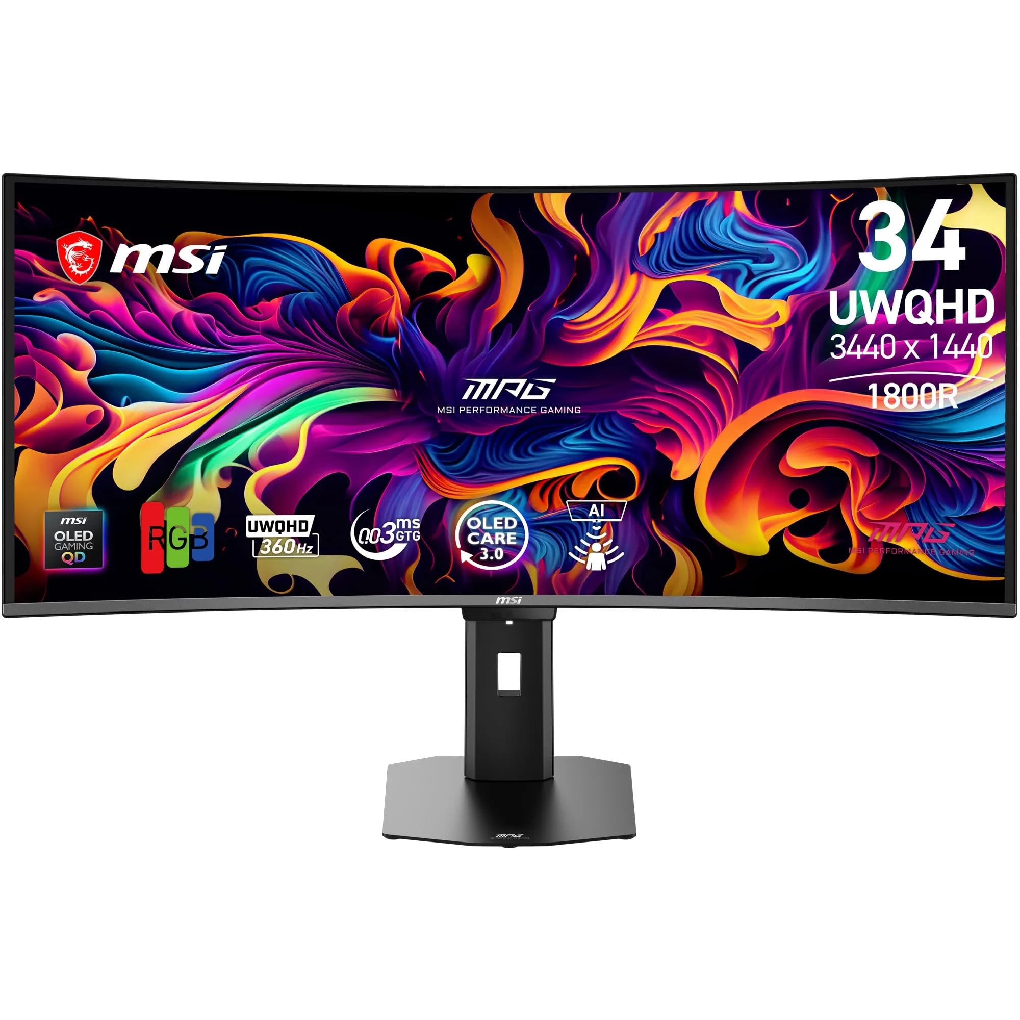 MSI MPG 341CQR QD-OLED 34-inch Ultrawide 360Hz