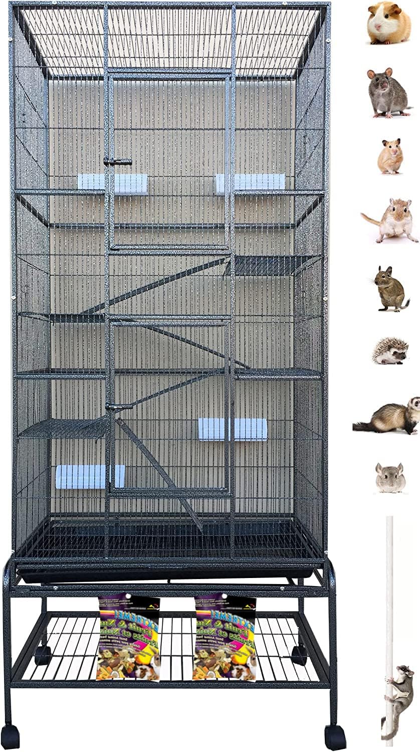 70" Extra Large Chewproof Wrought Iron 4Levels Tight 1/2