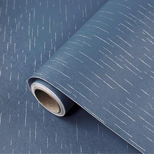 Navy Blue Wallpaper Peel and Stick Contact Paper for Cabinets
