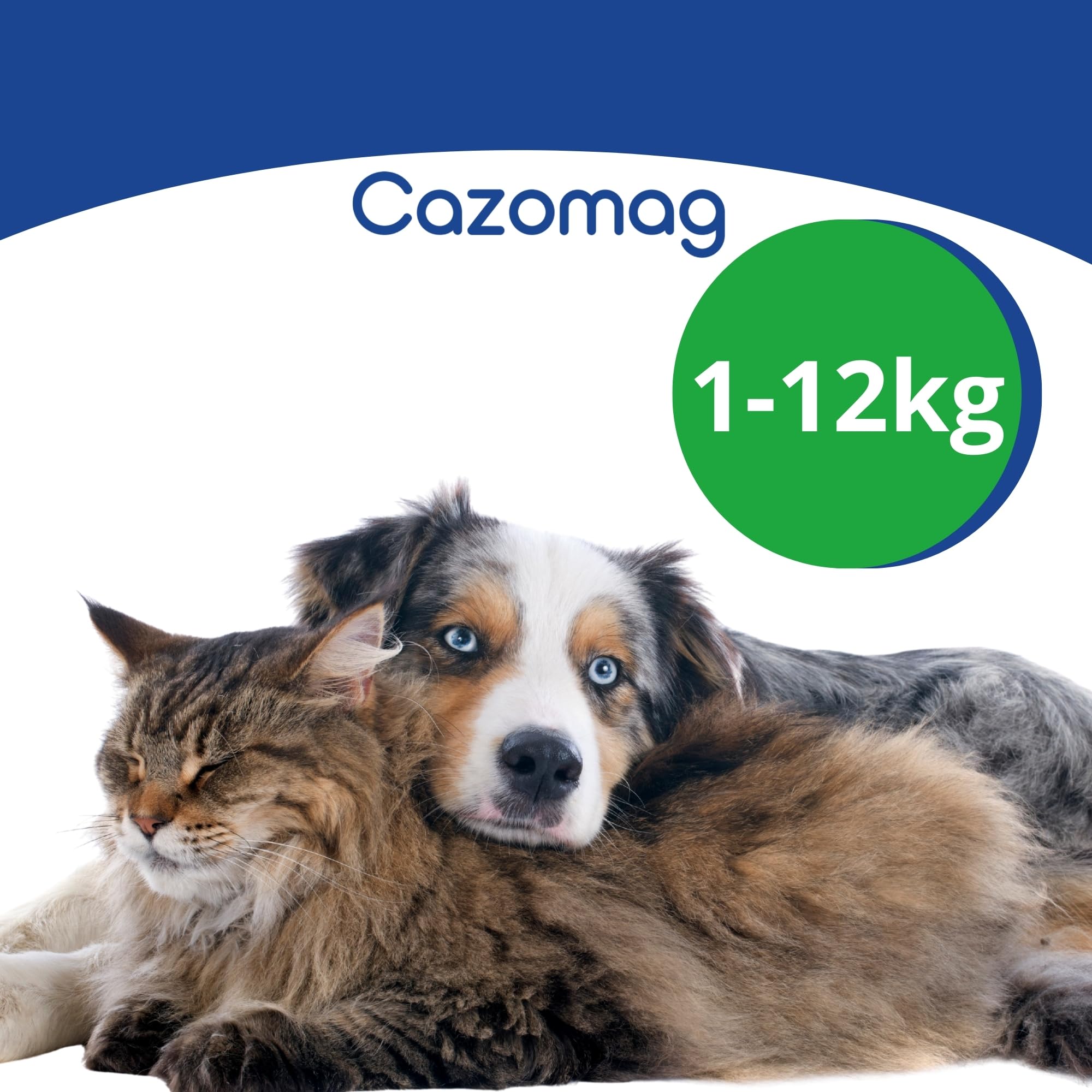 Cazomag 90 - Aliment complémentaire apaisant Chien & Chat - Ingrédients Naturels pour Favoriser Le Calme - Soutien en périodes Difficiles: Voyage, Bruit, Solitude - 30 comprimés appétents - Anidev