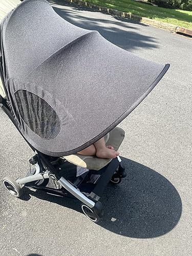 Miniatura 3 de Parasol universal para cochecito de bebé, sombra de lluvia, opaca, protección solar anti-UV, parasol para cochecitos, asiento de automóvil,