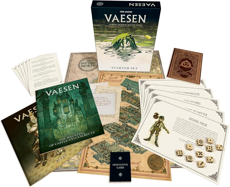 Free League Vaesen: Nordic Horror Roleplaying Starter Set – Begin Your Mythic North Adventure