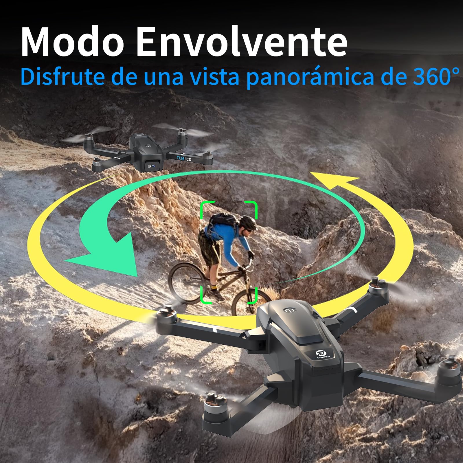 TL16LCD Drone 4K FPV GPS Plegable con Camara para Principiantes