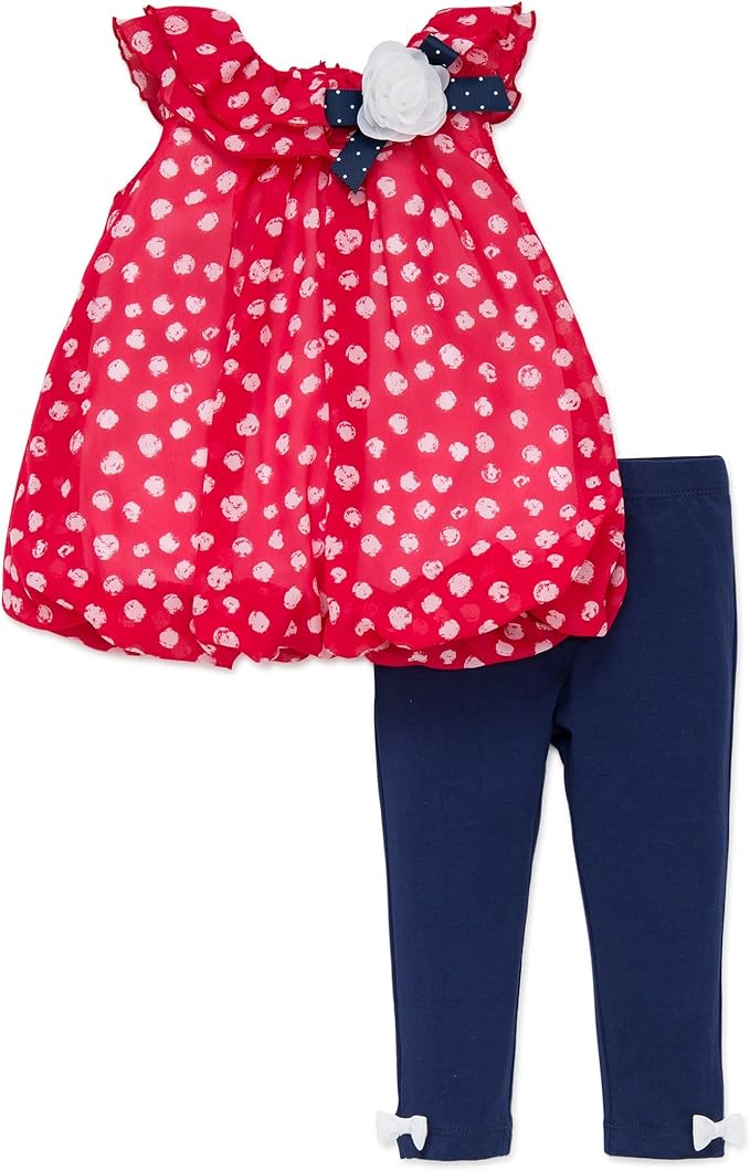 Little Me Baby Girls' Chiffon Tunic and Capri Set Clothing
