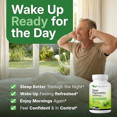 Miniatura 2 de USA Grown Saw Palmetto | 180 Capsules Prostate Health Supplement | Hair Growth for Men & Women | Support to Help Maintain Normal Urination Frequency