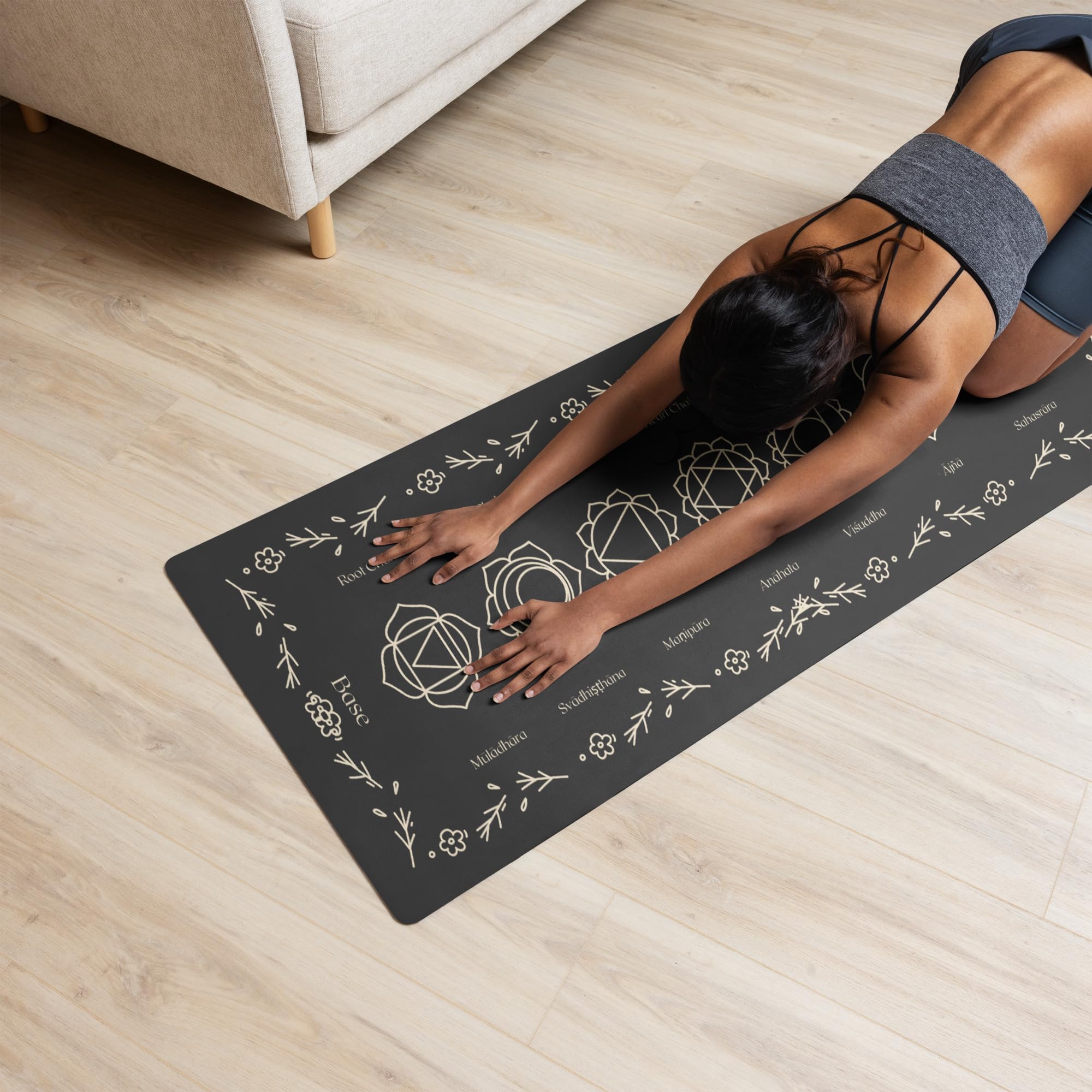 Chakra Harmony Tapis de yoga et de méditation – Conceptualisé et énergisé en Inde par Guru Mukundananda Ji (exclusivement pour Yogatein)