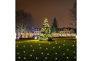 36 Christmas Lawn Lights, Warm White LED Outdoor Ground Light