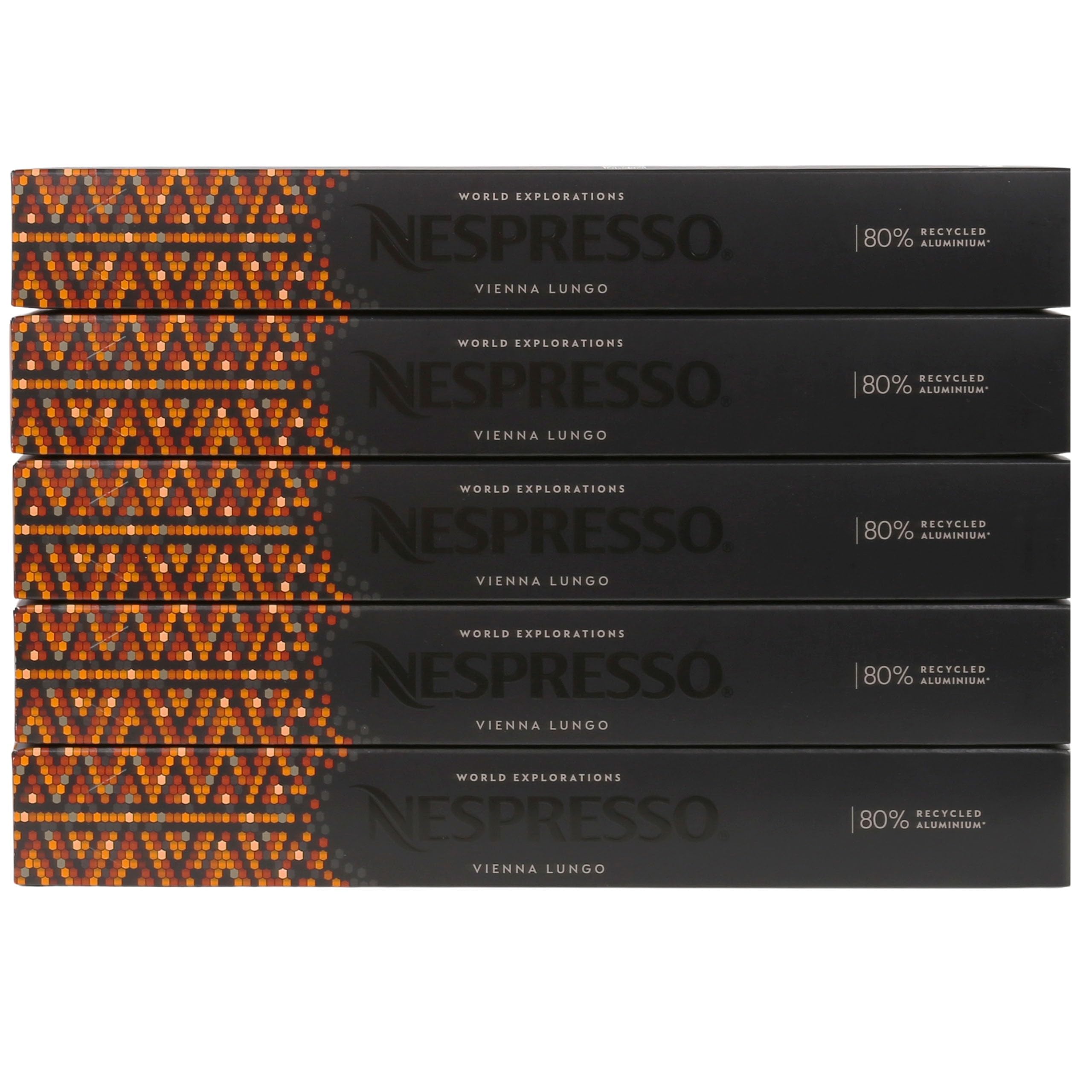 Cápsulas de café compatibles con Nespresso (50 cápsulas, Vienna Lungo)
