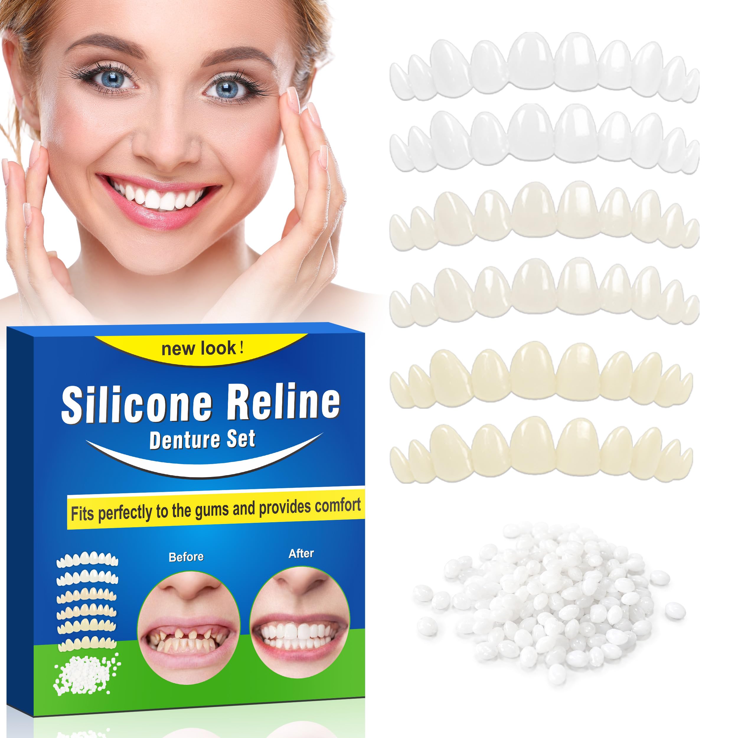 Temporary Tooth Repair Kit, Replacement Kit for Missing or Broken Tooth