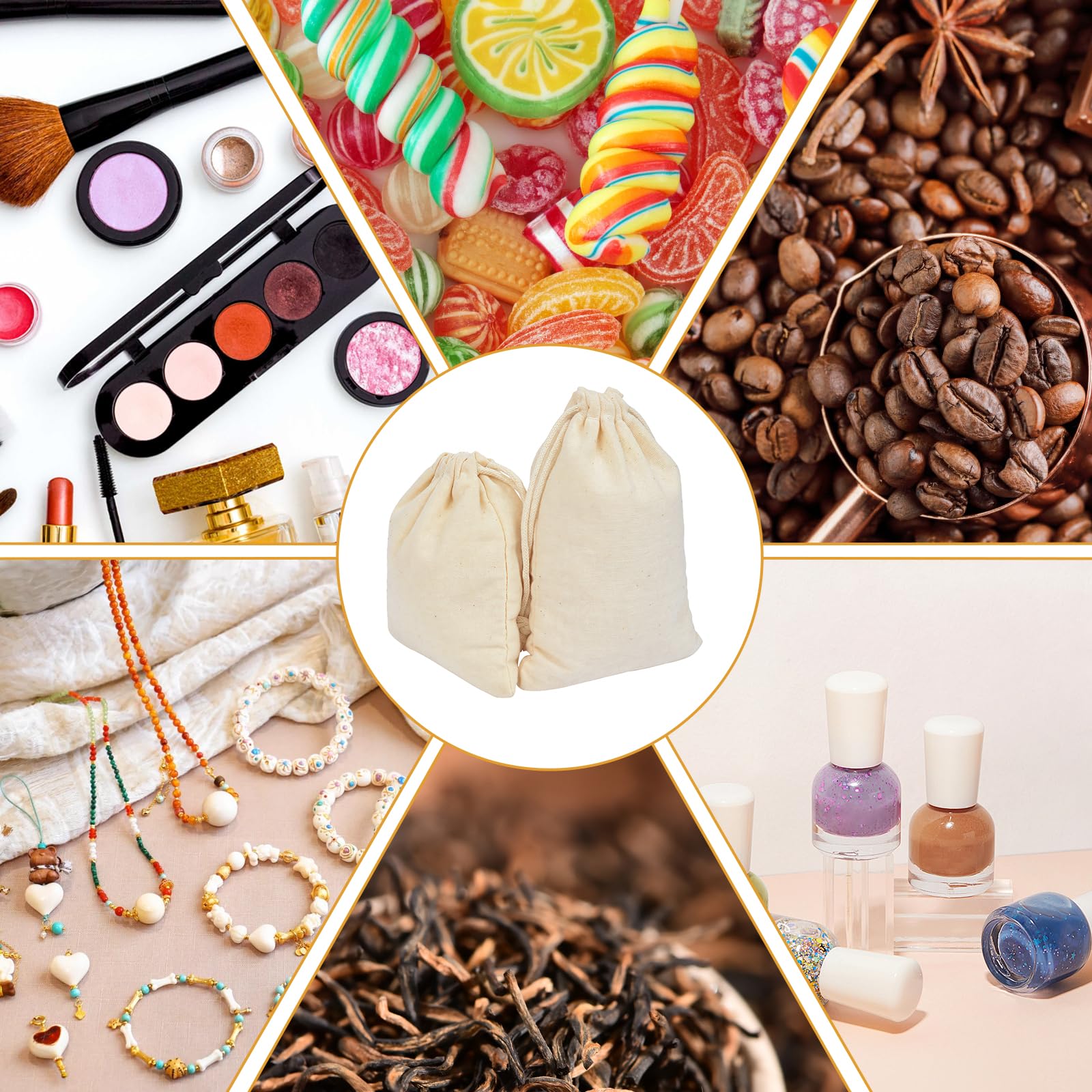 NAMOARLY 6 Piezas Bolsas De Calabaza Para Dulces Reutilizables Con