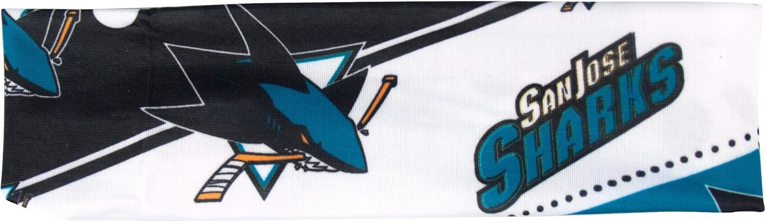 Littlearth Unisex-Adult NHL San Jose Sharks Stretch Headband, Team Color, One Size