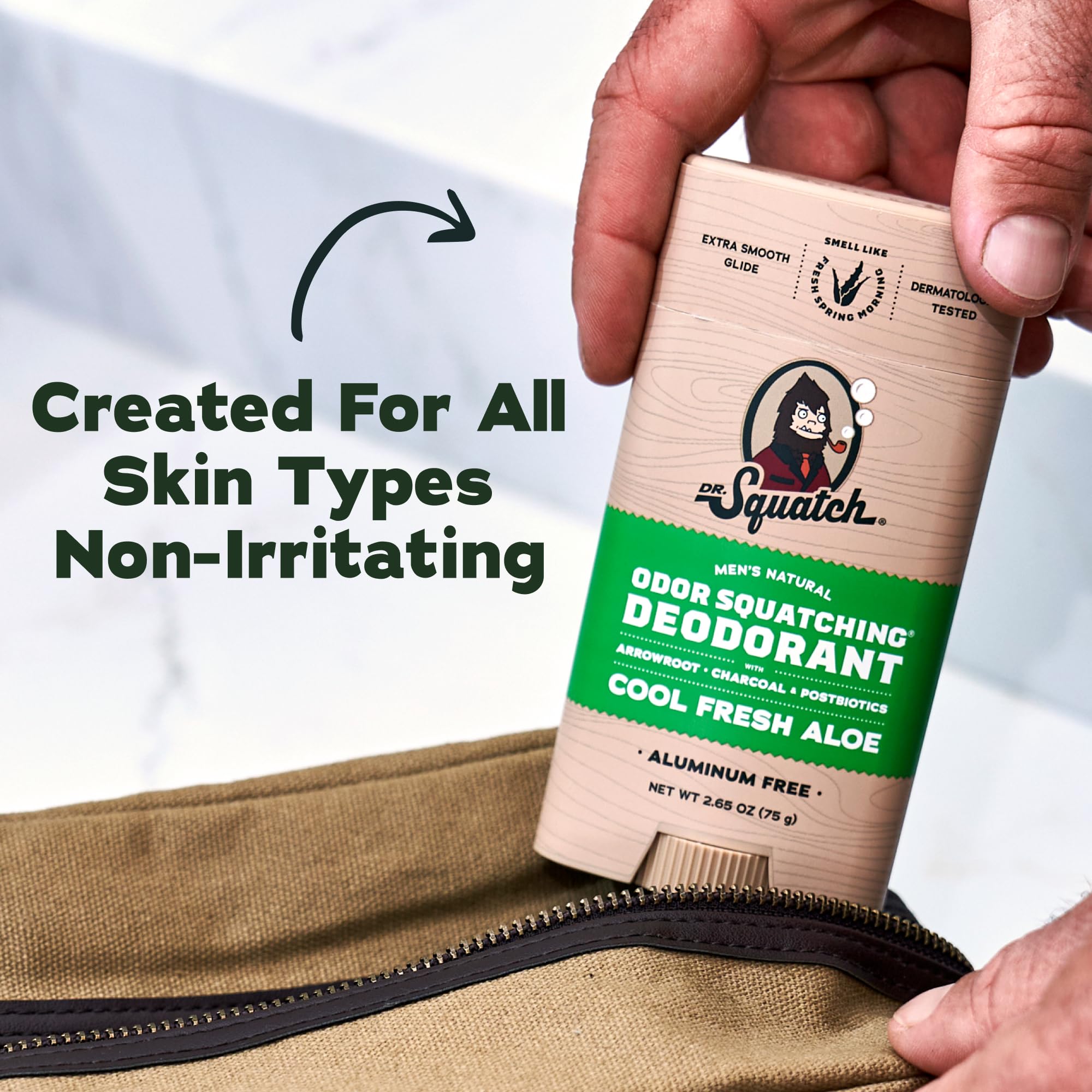Dr. Squatch Natural Mens Deodorant Aluminum Free Natural Deodorant Men with Charcoal & Postbiotics for 72-Hour Odor Protection Summer Citrus Cool Fresh Aloe 2.65oz Stick 2-Pack product thumbnail 9