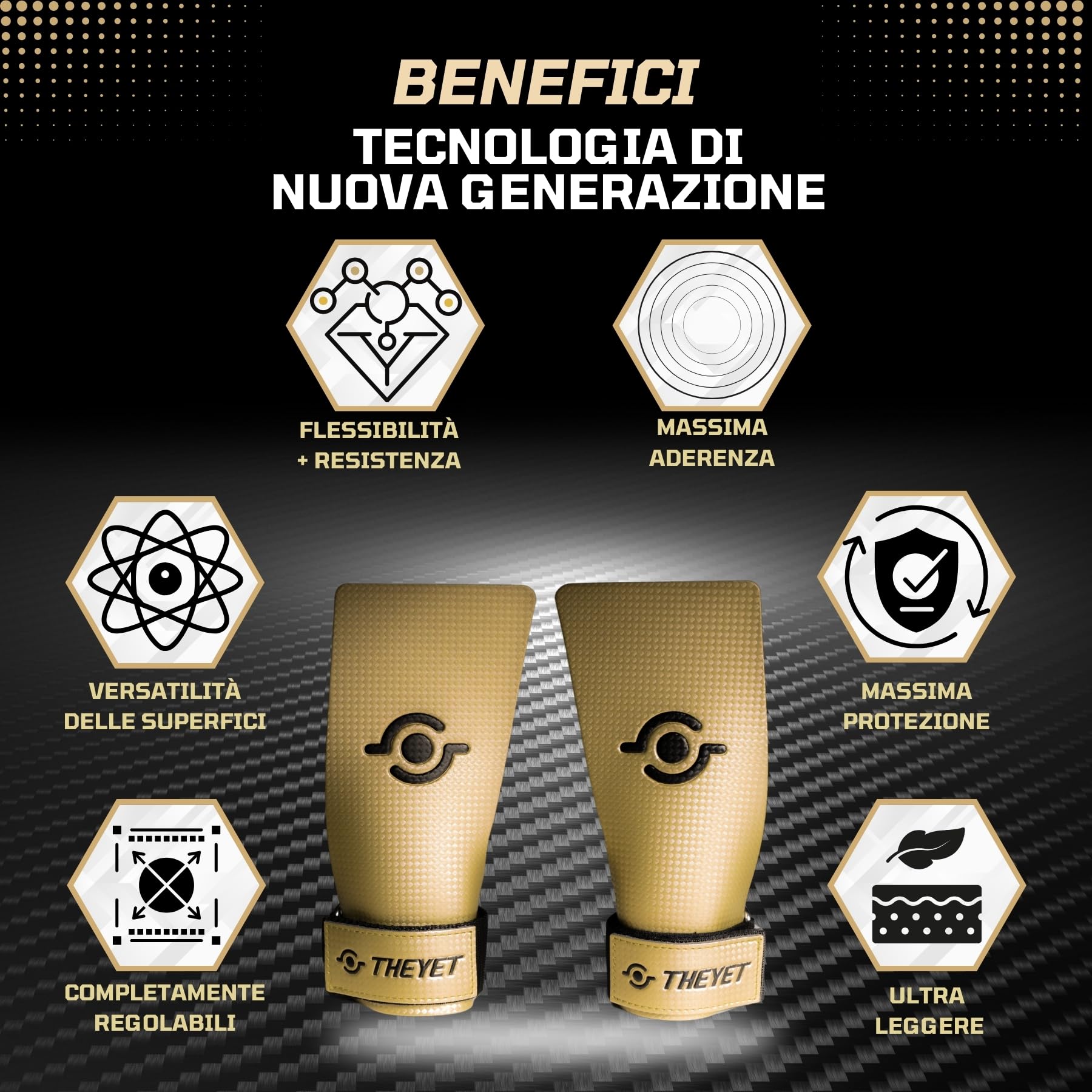 Theyet Paracalli Crossfit per Uomo e Donna | Guanti Grip Antiscivolo con o senza Magnesio | Protezione Mani per Calisthenics, Sollevamento Pesi e Allenamento Palestra Unisex | Polsini Inclusi