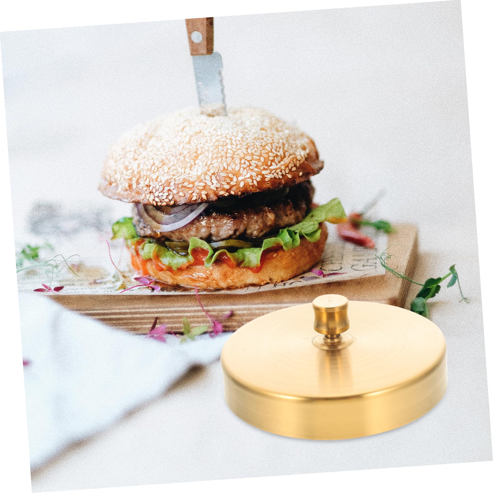 Happyyami 2stücke Burger Presse Einstellbare Hamburgerpresse Für Geformte Patties Platzsparend Für Grillpartys Und Familienfeiern