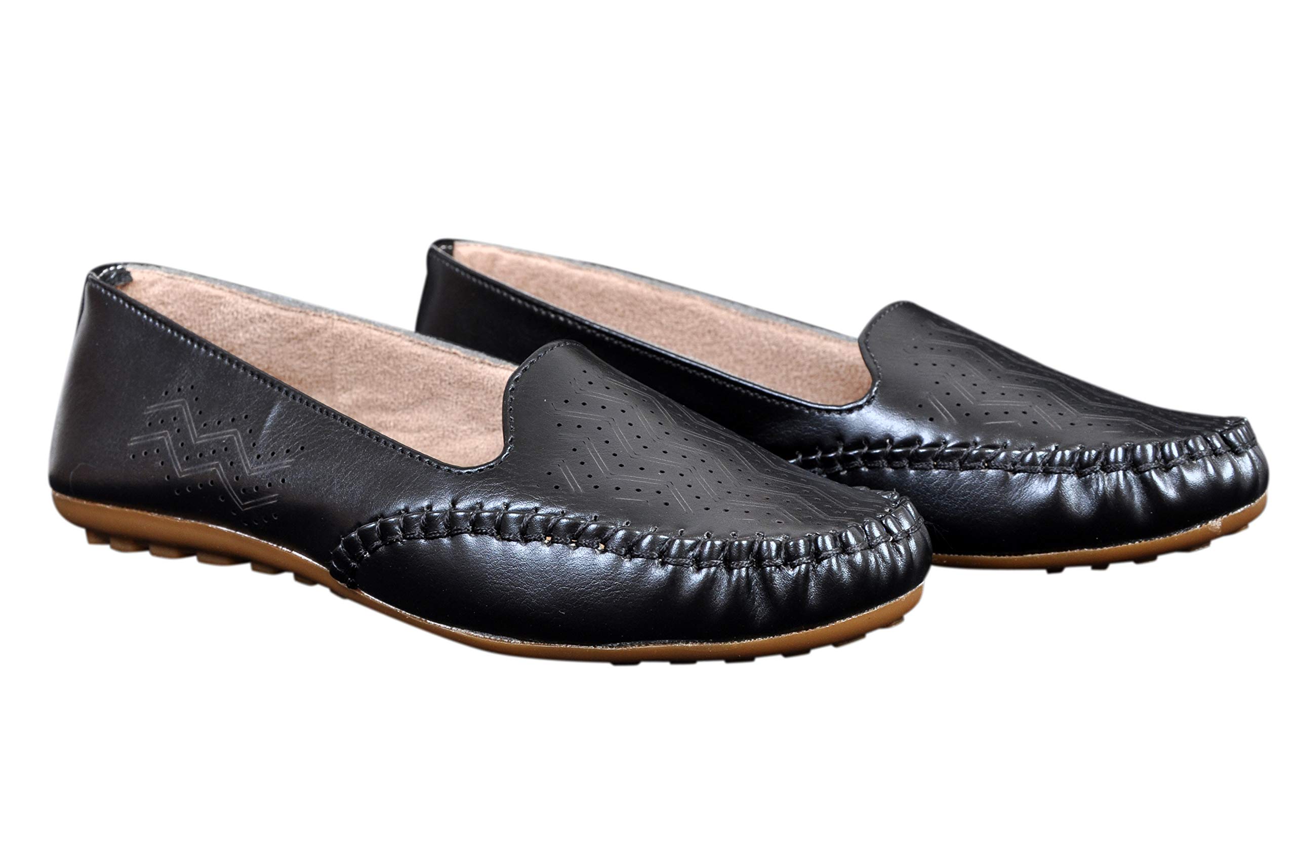 saanvishubh Latest & Comfortable Casual Loafer for Girls and Womens - Black (B08HWSXX36) Amazon Price History, Amazon Price Tracker