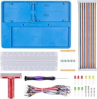Vista 7 de SunFounder Soporte RAB para Raspberry Pi Breadboard 5 en 1 Placa base compatible con Arduino Uno R4 Minima/WiFi/Uno R3/Mega R3, Raspberry Pi 5 4B