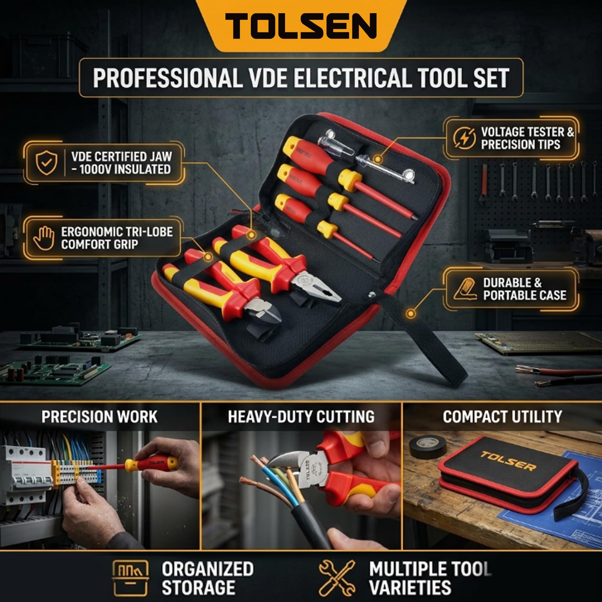 6PCS insulated hand tools set