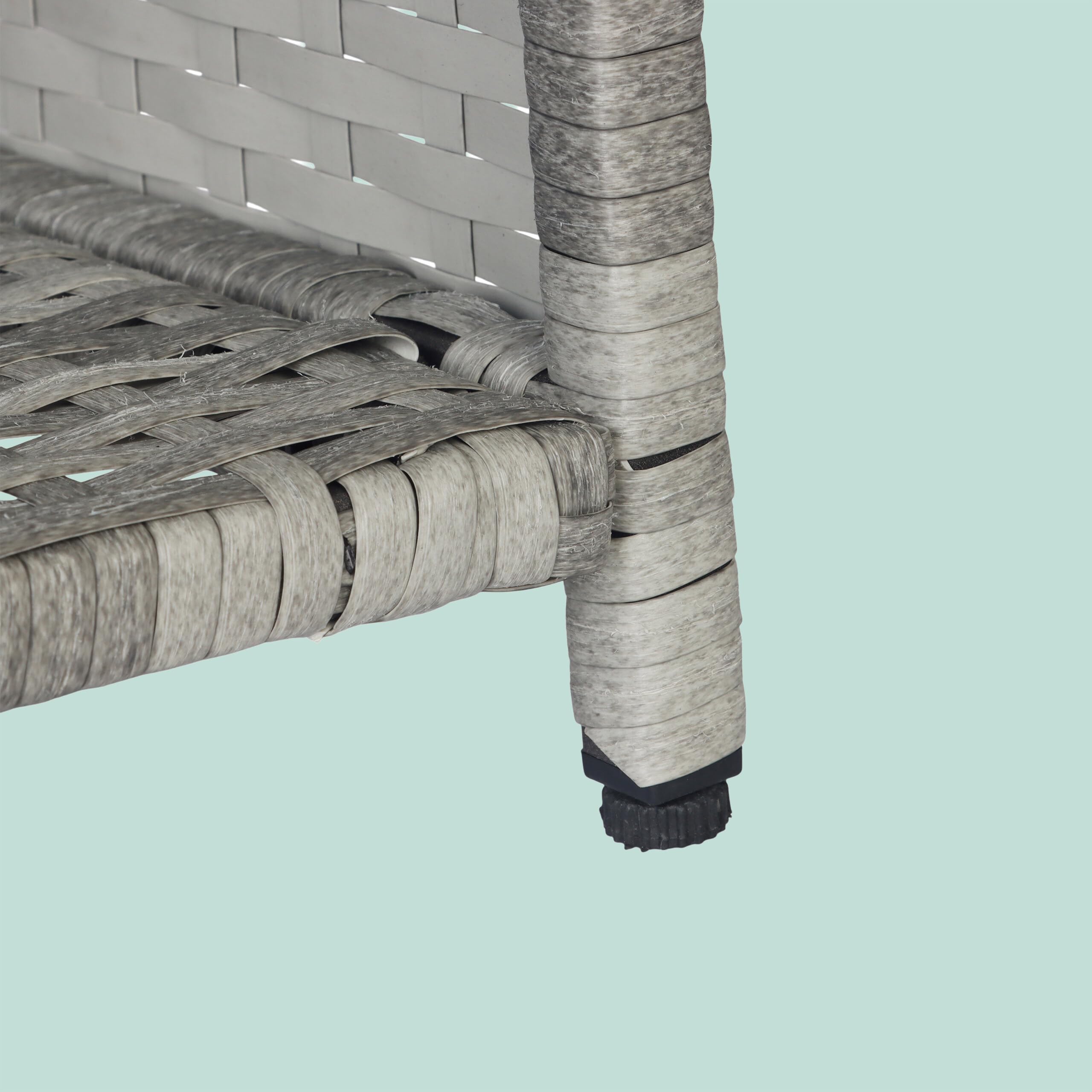 Relaxdays Tavolino Quadrato da Balcone, HxLxP 40x45x45 cm, Resistente alle intemperie