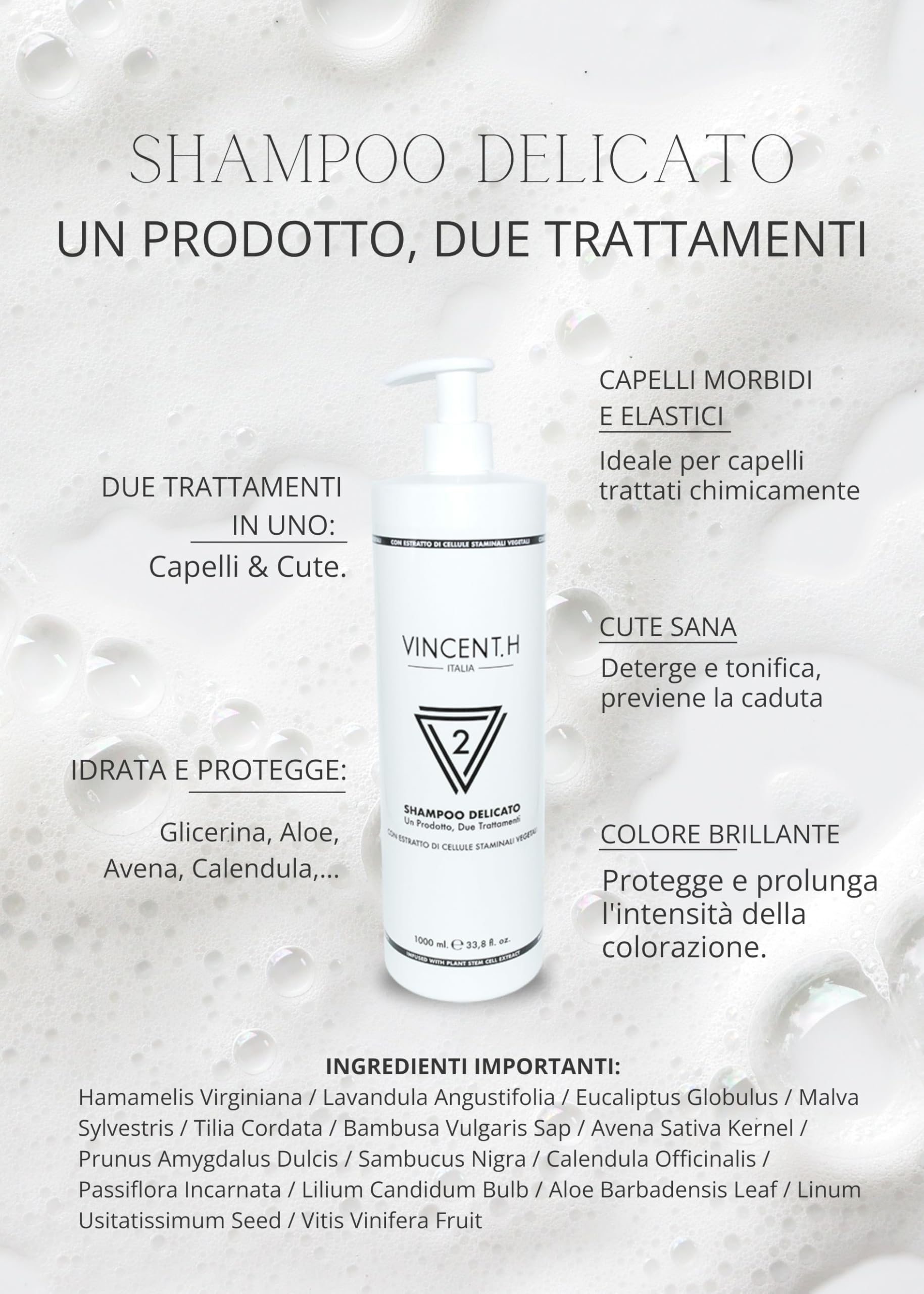 VINCENT.H NO.2 Shampoo Delicato (1000ml)