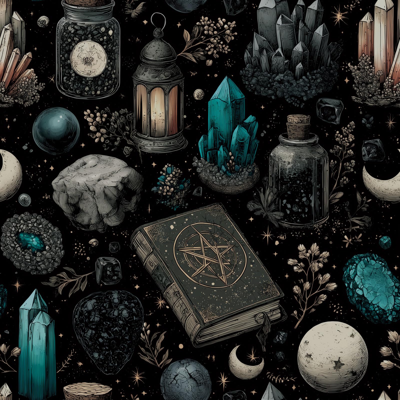 FLFK Gothic Black Wallpaper Peel and Stick Vintage Floral Wall Paper 16in x 128in(40cm x 325cm) Self Adhesive Removable Vinly Contact Paper for Bedroom Bathroom Shlef Cabinet Drawers Décor — view 12