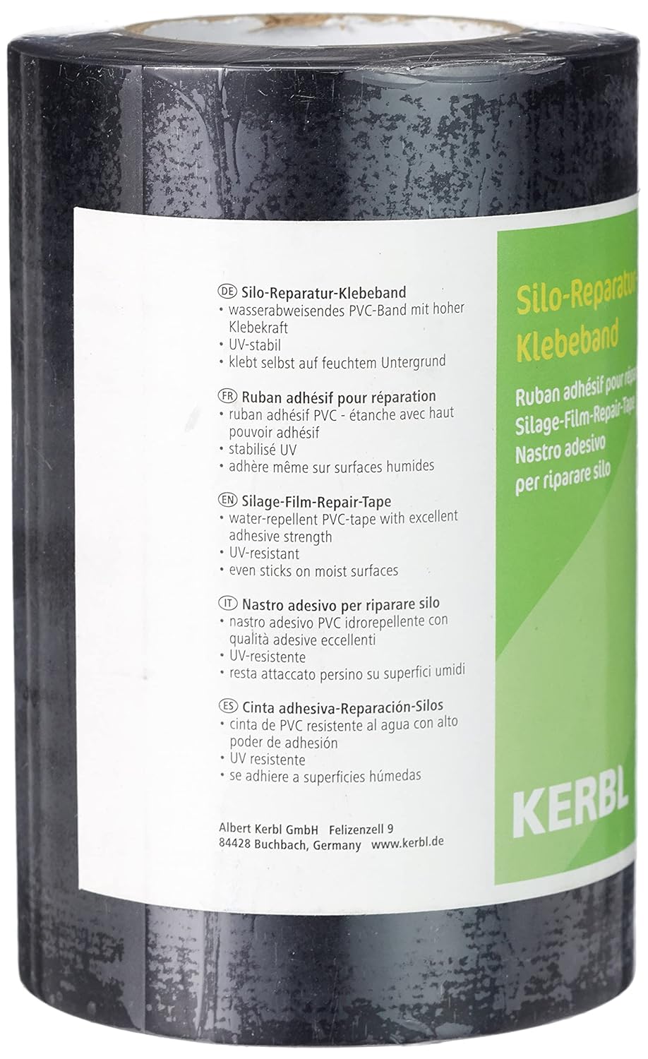 Kerbl 29830 Repair Tape, Black, 10 m Long, 10 cm Wide, 0.2 mm Thick, Pack of 1