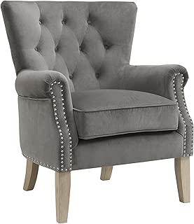 Dorel Living Accent Chair, Gray - coolthings.us