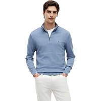 Tommy Hilfiger Felpa da Uomo Essential Cotton Zip Mw0Mw37331 con Mezza Zip