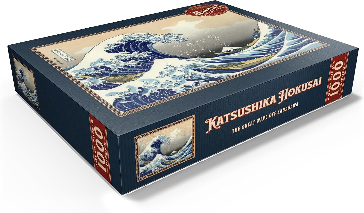 MyPuzzle The Great Wave Off Kanagawa, Katsushika Hokusai - Iconic Japanese Art - Premium 1000 Piece Jigsaw Puzzle for Adults