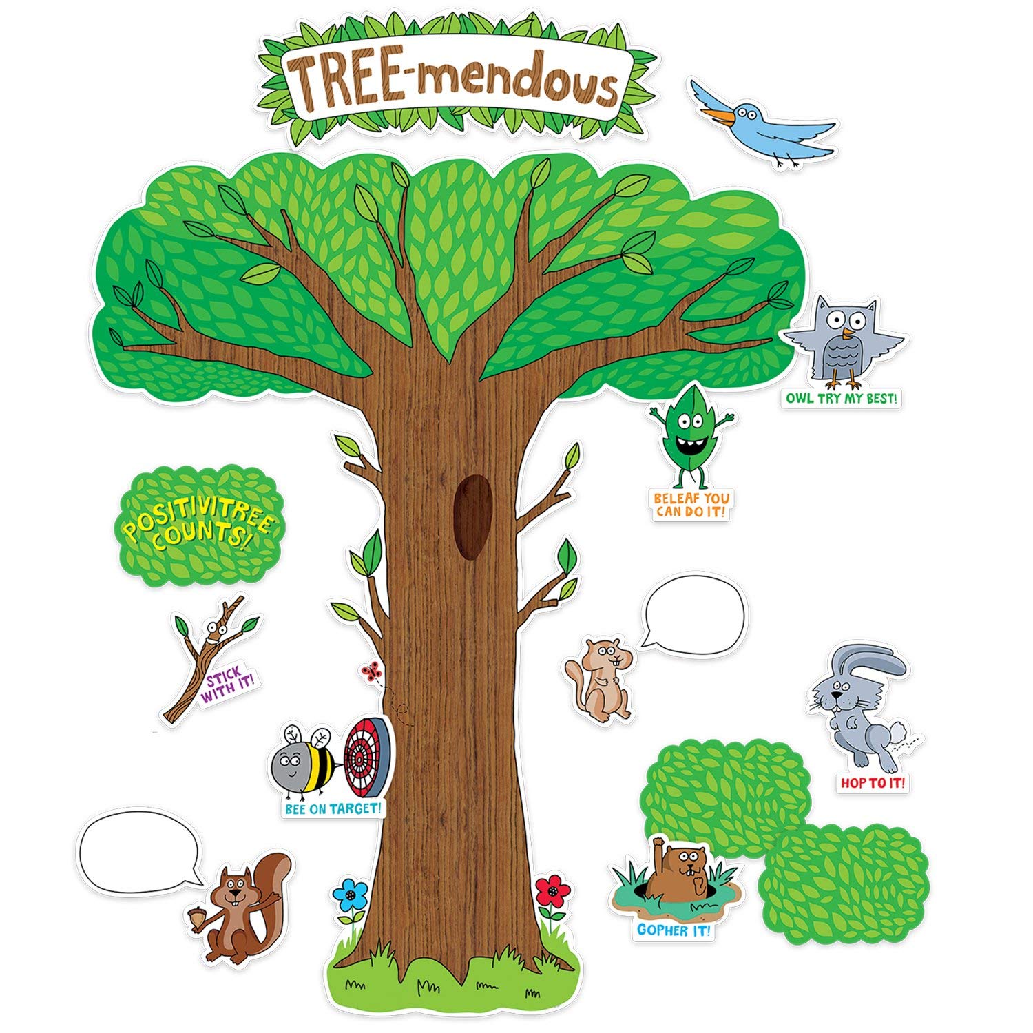 Creative Teaching Press So Much Pun Tree-mendous Bulletin Board Set (3106)