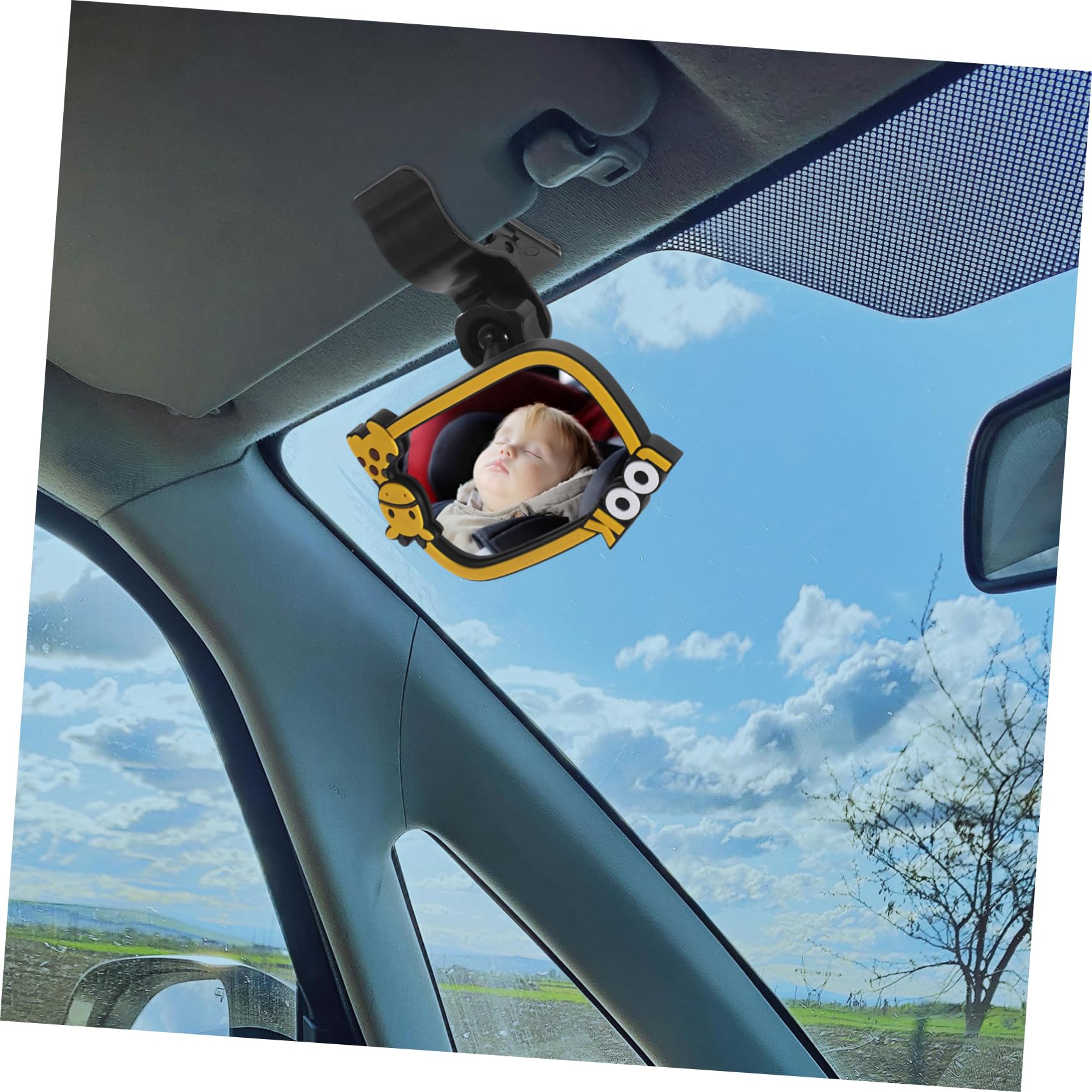 IMIKEYA 4 Pièces Rétroviseurs intérieurs et extérieurs miroir bébé enfant miroir à clipser pour vue arrière de voiture rétroviseur de voiture rétroviseur bébé caoutchouc