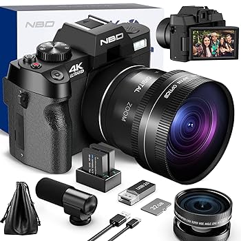 NBD 5K 4800万画素 一眼レフカメラ Amazon | NBD 5K 4800万画素 デジタルカメラ【Wi-Fiとアプリ制御