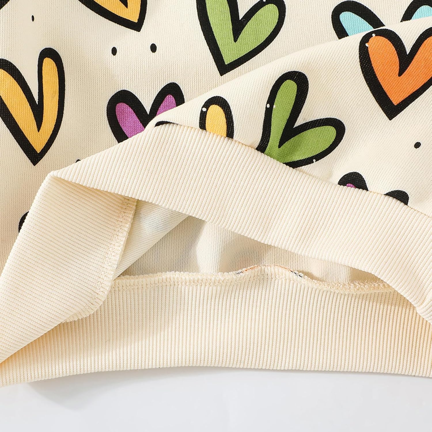 Toddler Girls Heart Sweatshirt Ruffle Long Sleeve Shirt Baby Valentine Outfits Pullover Tops 2-7 Years - Image 6