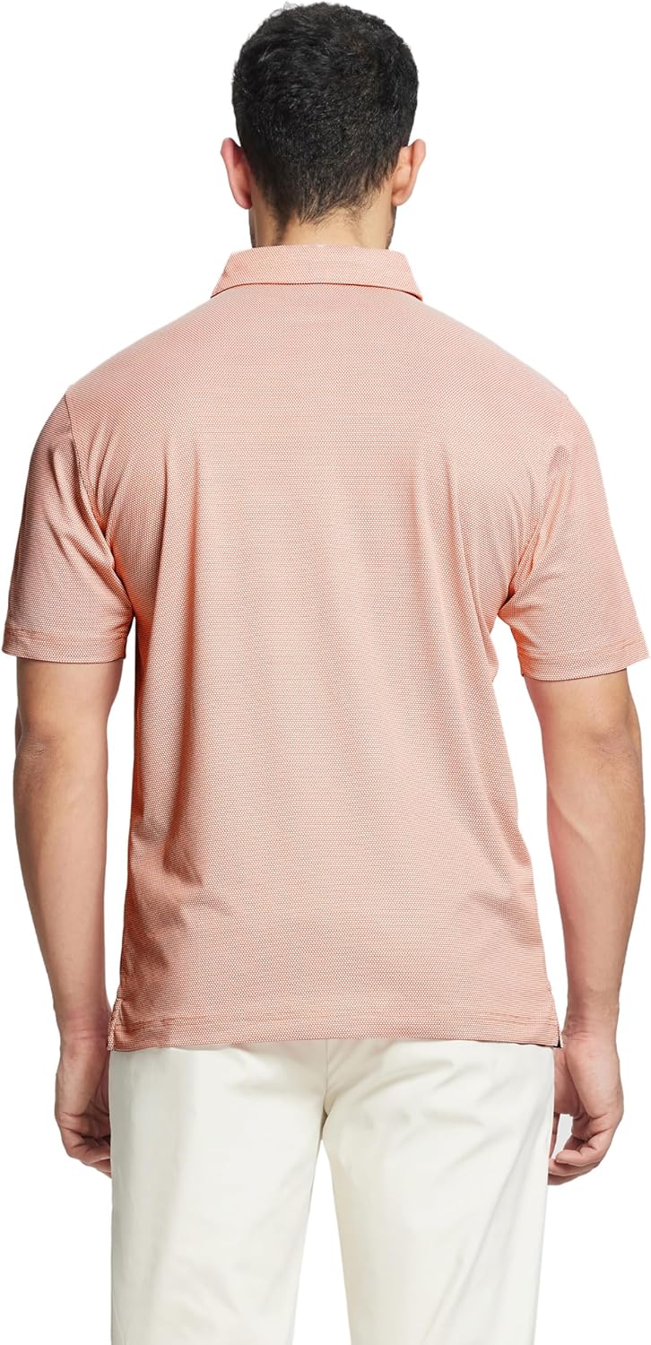 M MAELREG Golf Shirts for Men Dry fit Sports Jacquard Lightweight Performance Texture Short Sleeve Collared Polo Shirts - Image 4