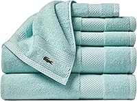Vista 28 de Lacoste Heritage - Tapete para la ducha de algodón Supima, color azul surf, de 21 x 31 pulgadas
