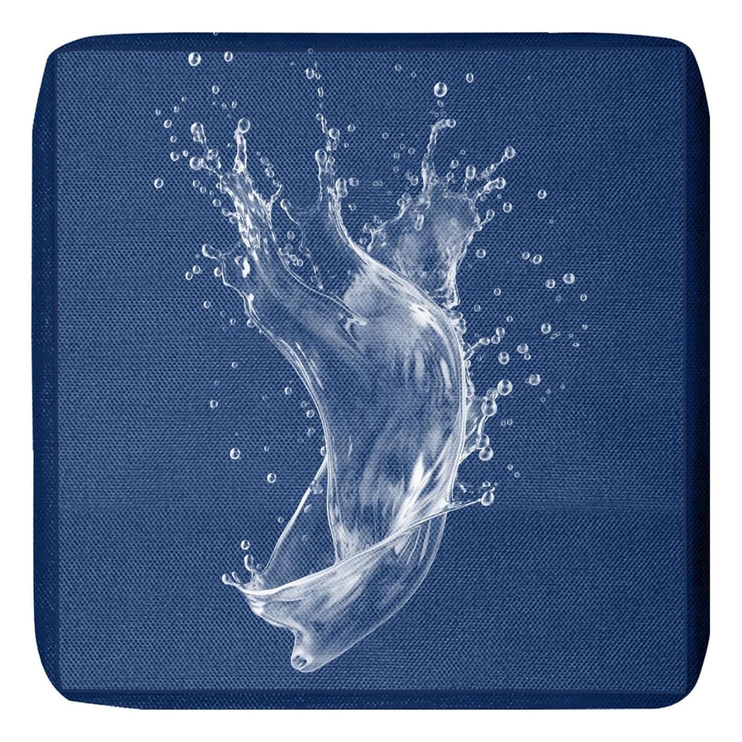 MSNCS 1/2/4 PCS Sofa Seat Cushion Covers Outdoor Waterproof,Garden Replacement Furniture Seat Covers with zipper,Washable,for Indoor Outdoor Patio Sofa(Navy Blue,65x65x10cm 1pcs)