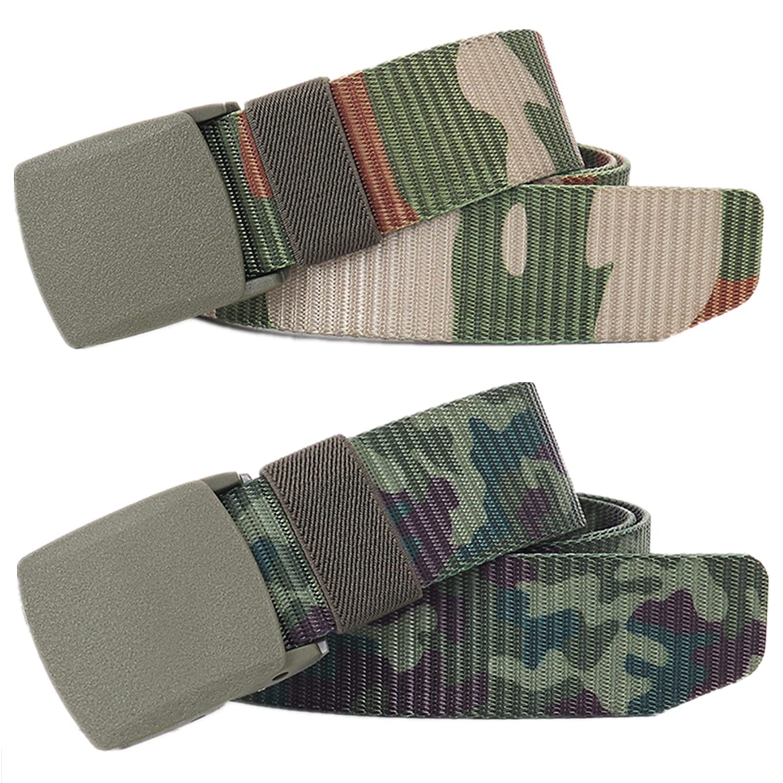 Cinturones para hombres Cinturón trenzado, cinturones for hombres y mujeres, lona de nailon de camuflaje, transpirable, militar, de liberación rápida, cinturón táctico de camuflaje de talla grande, pa