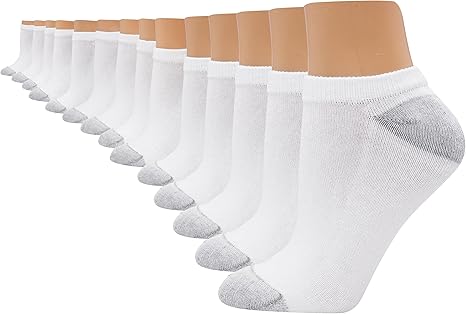 Hanes womens Socks Value Pack, No Show Soft Moisture-wicking Socks, Available in 10 and 14-packs