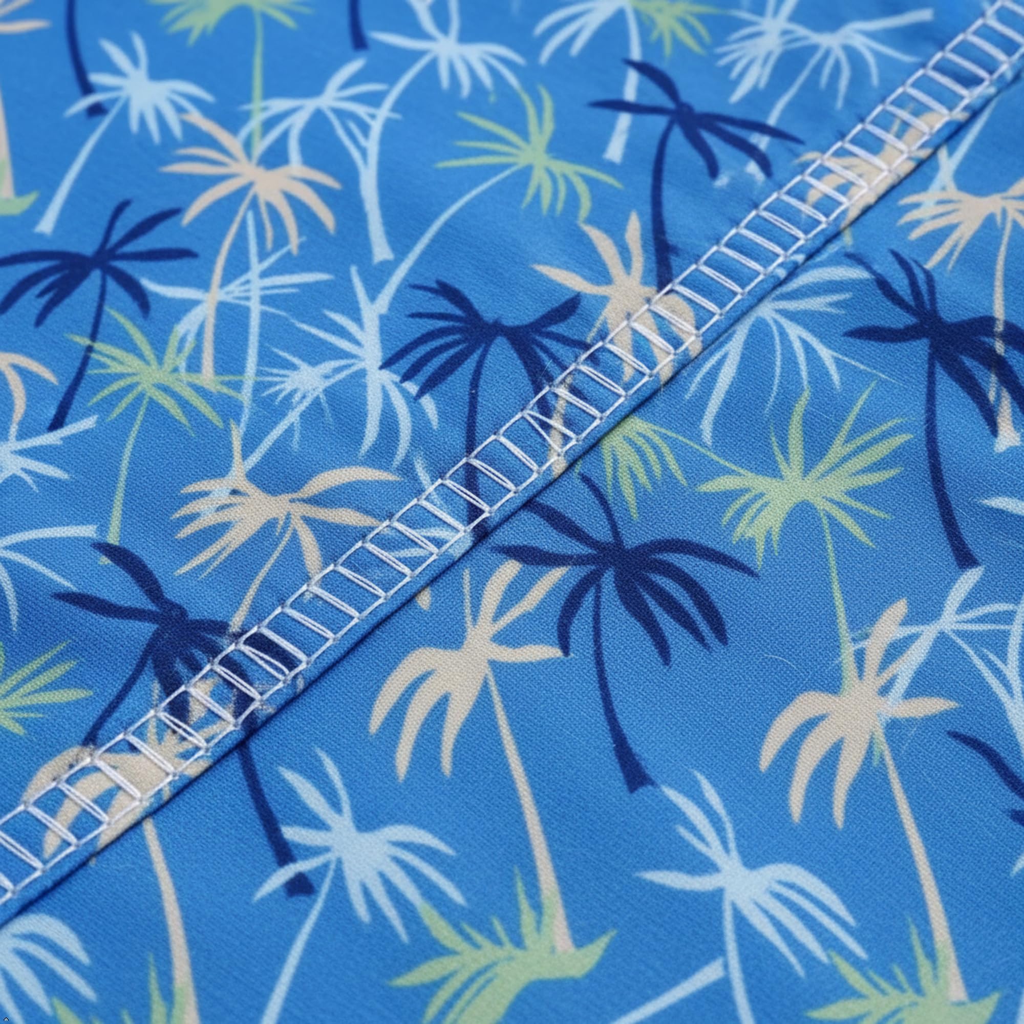 Tente de Plage Parasol, Motif Palmier Bleu, 210x200x160 cm, abri Solaire pour 3–4 Personnes