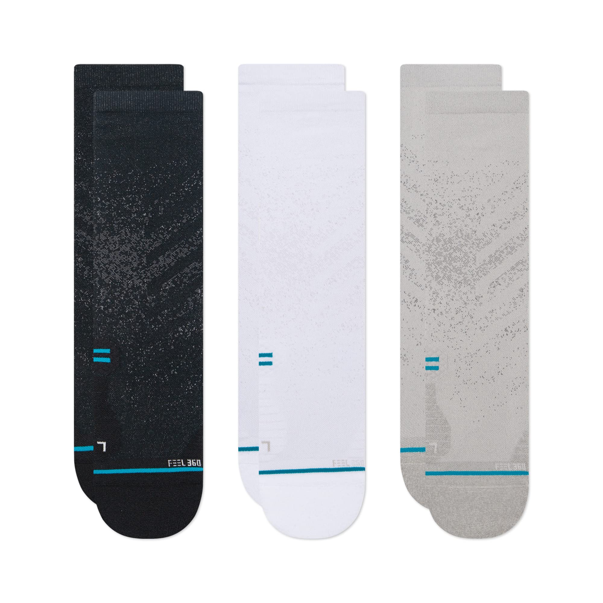 Stance Run Light Crew 3-Pack Multi SM (US Men's Shoe 3-5.5, Women's Shoe 5-7.5)