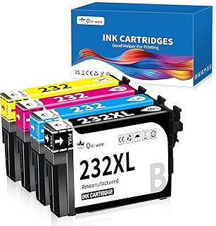 OINKWERE 232XL Ink Cartridges Remanufactured Replacement for Epson 232 Ink Cartridges Combo Pack 232 XL T232XL Compatible for XP-4200 XP-4205 WF-2930 WF-2950 Printer (4 Pack)