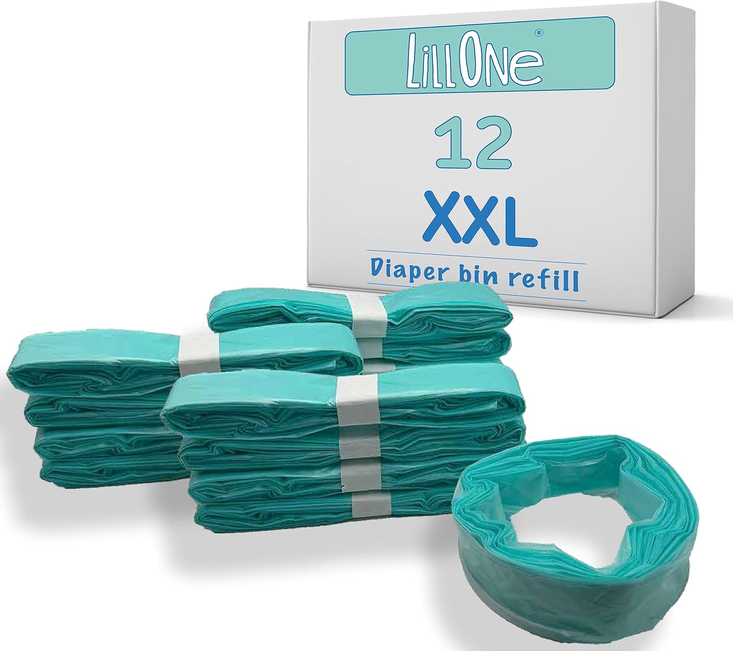 12 Extra Large XL Refills Compatible with Tommee Tippee Twist & Click