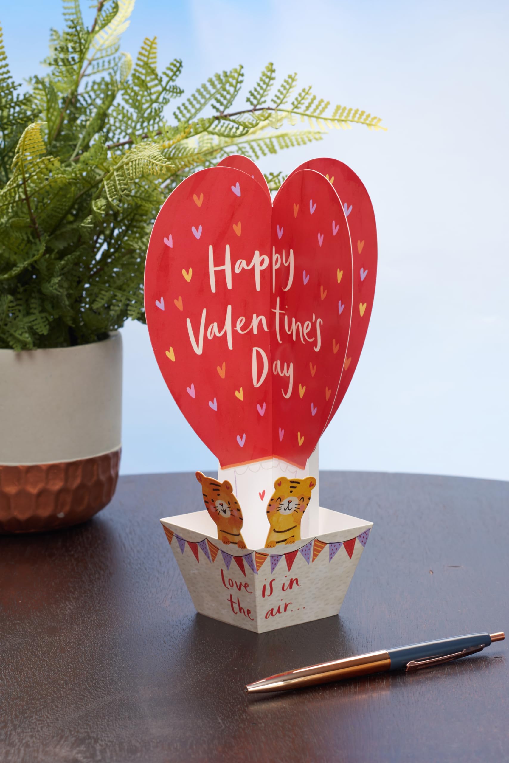 BIGLIETTO DI SAN Valentino, biglietto di auguri 3D per San Valentino, matrimonio, 1039 EUR 9,39