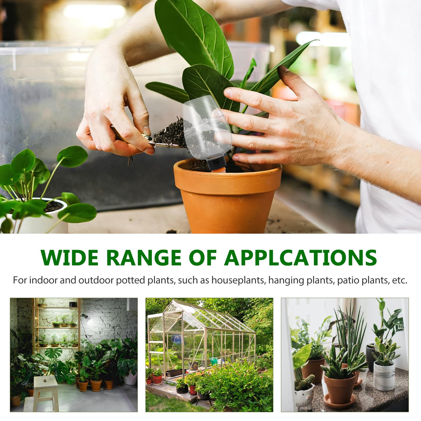 Lot de 4 boules d'arrosage, 500 ml, irrigation automatique des plantes, distributeur d'eau pour l'arrosage automatique des plantes d'intérieur et de jardin